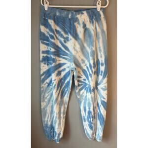 Ivory Ella Blue White Tie Dye Sweatpants Comfort Casual Womens XL